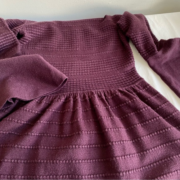 Vince Camuto Knit Textured BoHo Sweater Mini Dress - Picture 12 of 14